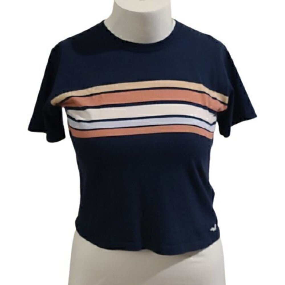 [Hollister] Striped Chest Short Sleeve - Size S